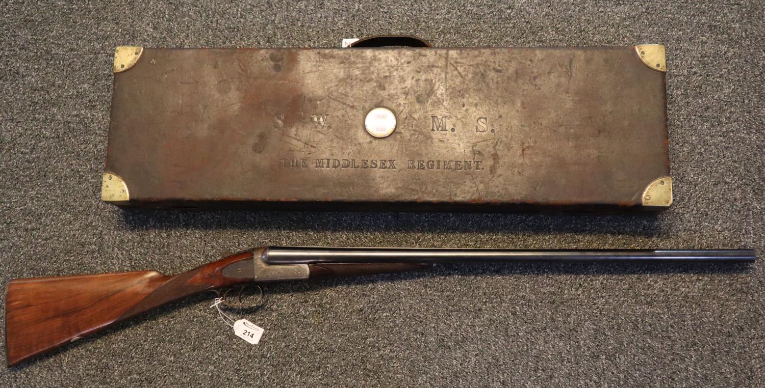 W Sumner & sons/T Wild 12 bore double barrelled box lock shotgun with 28" barrels, double