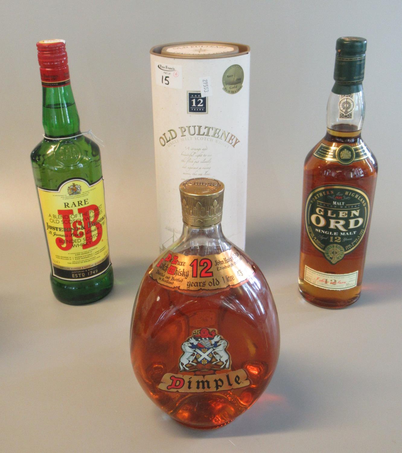 Collection of whisky to include Old Pulteney, single malt aged 12 years, Glen Ord single malt aged