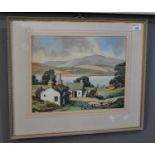 James Priddey (British 20th century), 'Llyn Tegid'. watercolour, signed by the artist. Warwick