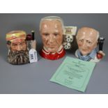 Royal Doulton 'Johnners - Brian Johnston' D7018 character jug with certificate of authenticity, '