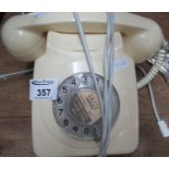 20th Century plastic rotary dial telephone. (B.P. 21% + VAT)