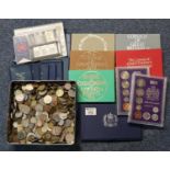 Collection of coin sets to include coinage of Great Britain and Northern Ireland 1975, 1973, Malta