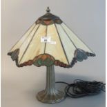 Tiffany style conical shaped table lamp.. (B.P. 21% + VAT)