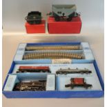 Hornby Dublo 2-6-4 tank goods train set B.R in original box. Together with a Hornby trains 0 gauge