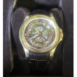 Bulova Accutron gents wrist watch with skeleton movement in original presentation box. (B.P. 21% +