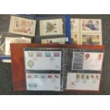 Great Britain collection of First Day Covers in Post Office album and two albums of Post Office