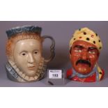 Bournemouth pottery character jug, together with a Kingston pottery character jug of possibly