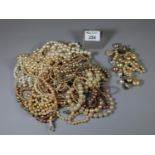 Collection of loose and strung simulated pearls.(B.P. 21% + VAT)