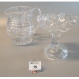 Lead crystal lemonade jug and matching comport. (2) (B.P. 21% + VAT)