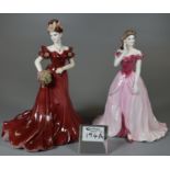 Two Coalport bone china figures to include; 'Jenny' and figurine of the year 1993 'Sarah'. (2) (B.P.