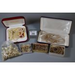 Collection of cased and loose simulated pearls.(B.P. 21% + VAT)