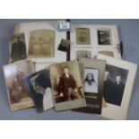 Victorian design album containing various portrait pictures, postcards and photos. (B.P. 21% + VAT)