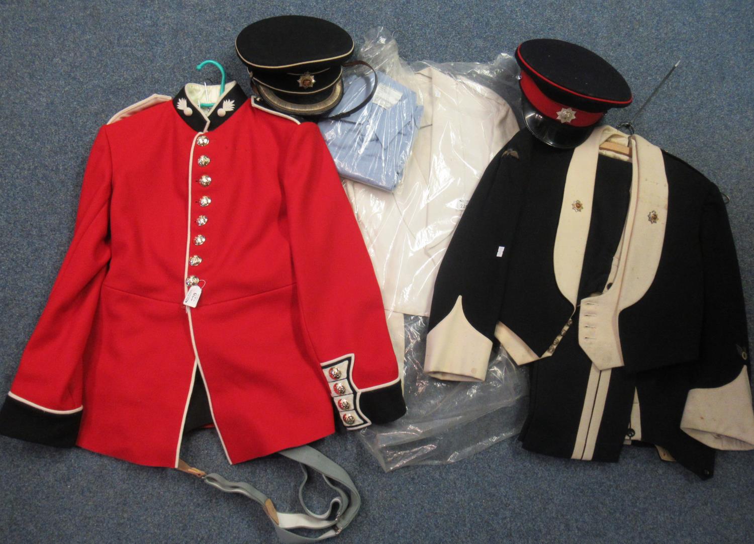 Various army officers uniforms, dress jackets, caps etc. (B.P. 21% + VAT)