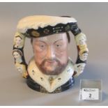 Royal Doulton character jug 'King Henry VIII' D6888, in celebration of the 500th Anniversary of