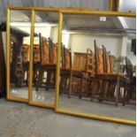 Set of four modern gilt framed mirrors. (4) (B.P. 21% + VAT)