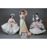 Two Royal Doulton bone china figurines to include; 'Christine' HN2792, 'Sunday Best' HN2698,