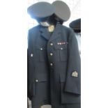 RAF officers uniform to include; tunic, trousers etc, with two caps. (B.P. 21% + VAT)