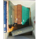 Box of vintage and modern antique & collectables books to include; 'Old English Porcelain' W.B