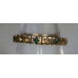 9ct gold eternity style ring. Ring size L. Approx weight 2.3 grams. (B.P. 21% + VAT)
