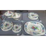 Five trays of Masons 'Strathmore' dinnerware to include: two lidded vegetable dishes, two meat