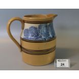 20th Century Mocha ware single handled jug, printed marks to the base 'Made in England'. (B.P. 21% +