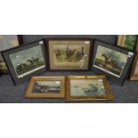 Group of assorted furnishing prints, equestrian studies etc. (5) (B.P. 21% + VAT)