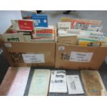 Two boxes of various maps, both local and from all over the world, including: 'Cargo Routes of Royal