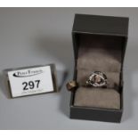 Clogau silver rose ring. Ring size N. (B.P. 21% + VAT)