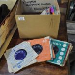 Box of RPM 45's to include Ken Dodd, Adam Faith, The Everly Brothers, and others. (B.P. 21% + VAT)