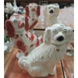 Two pairs of 19th Century Staffordshire dogs. (B.P. 21% + VAT)