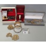 Collection of costume jewellery and a lady's Seiko watch. (B.P. 21% + VAT)