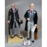 Royal Doulton bone china figurine 'Sir John A. McDonald' HN2860, together with a Royal Doulton