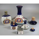 Wade finest English porcelain 'Pusser's Rum', Nelson's ship's decanter in original box, sealed.