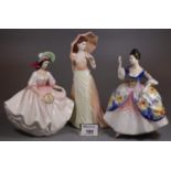 Two Royal Doulton bone china figurines to include; 'Christine' HN2792, 'Sunday Best' HN2698,