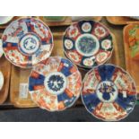 Six Japanese Imari design dishes. (B.P. 21% + VAT)