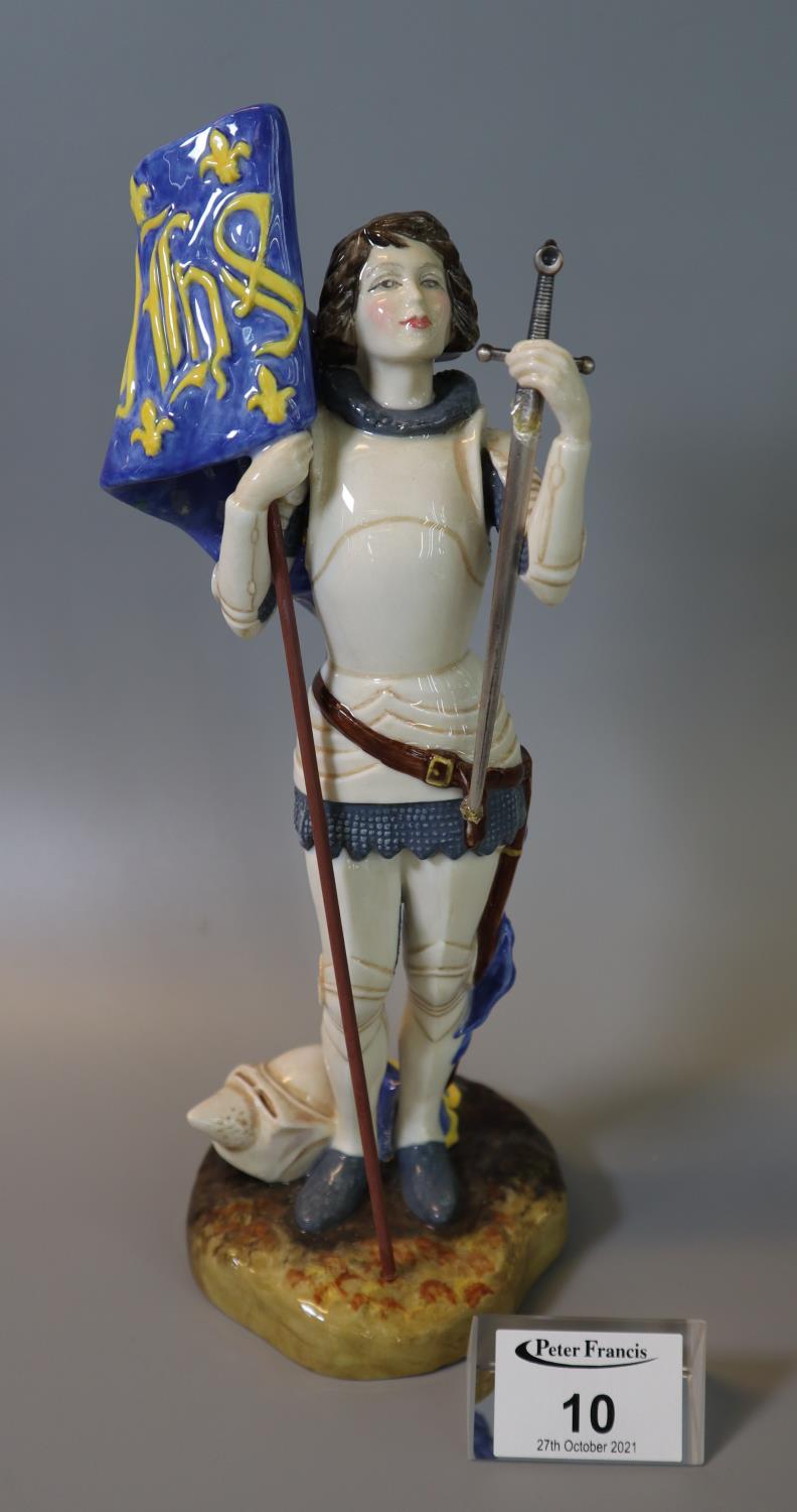 Royal Doulton bone china figurine 'Joan of Arc' HN3681. (B.P. 21% + VAT) Some damage to the flagpole