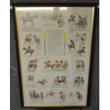 Sam Savitt, 'Guide to Polo', a coloured print published in New York 1987, 88 x 60cm approx. Framed