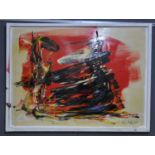 Kevin Sharkey (Contemporary Irish), abstract study, acrylic on board, signed and dated 2009. 58 x