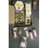 Box of Wade china items to include; various 'The Camelot Collection' figures in original boxes;