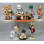 Collection of figurines to include; Hummel figure group of boy and girl, Royal Doulton 'Be Prepared'