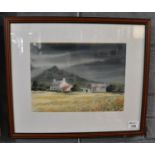 Alun Davies, a Preseli farmstead, signed, watercolours, 24 x 32cm approx. (B.P. 21% + VAT)