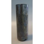 Isle of Wight art glass cylinder vase in the 'Azurene' pattern. (B.P. 21% + VAT)