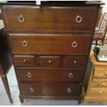 Stag mahogany straight front bedroom chest of drawers. (B.P. 21% + VAT)