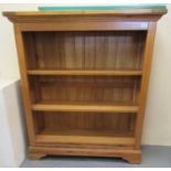Good quality oak open bookcase with adjustable shelves, purchased in Arthur Llewellyn Jenkins in the