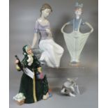 Royal Doulton fine bone china figurine 'Christmas Parcels' HN2851, together with Lladro porcelain