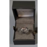 Clogau silver eternal love heart ring. Ring size L. (B.P. 21% + VAT)