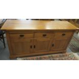 Good quality modern oak sideboard, purchased at Arthur Llewellyn Jenkins in the 'Toulouse'