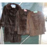 Three vintage fur items to include; two Regency fur jackets and a Calman Links London fur coat,