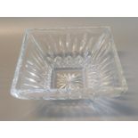 Waterford crystal 'Lismore' 9" square bowl in original box. (B.P. 21% + VAT)