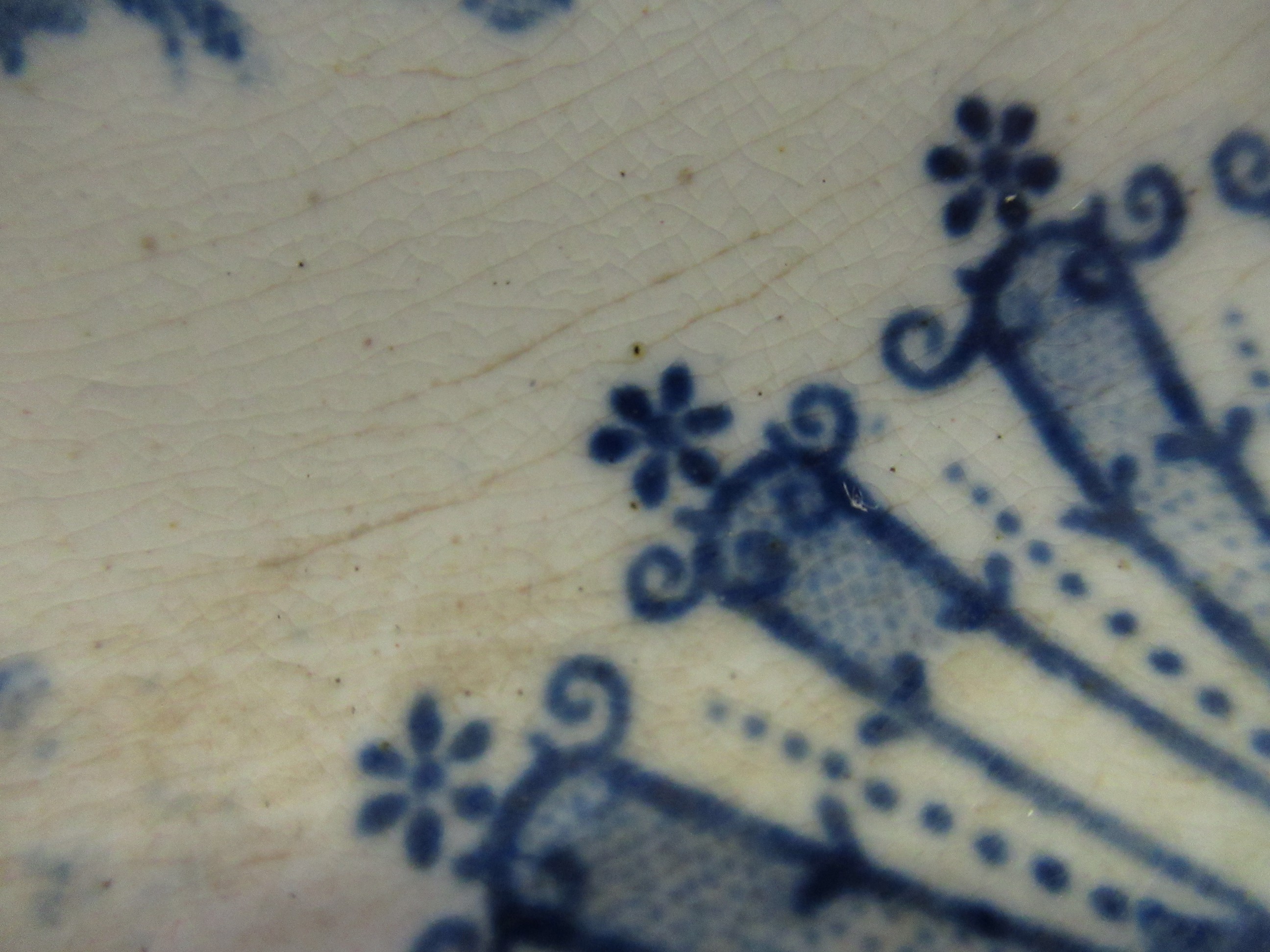 A pair of 19th Century blue and white Staffordshire meat dishes 'Spanish Beauties' pattern, - Image 12 of 12